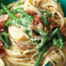 Green Bean Spaghetti Carbonara