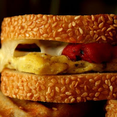 Red Pepper, Egg and Provolone Panini