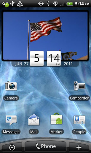 【免費生活App】American Flag Clock Widget Pro-APP點子