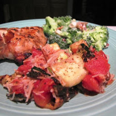Grilled Zucchini With Italian Tomatoes and Parmesan