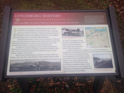 Lynchburg History-Hollin's Mill Tunnel