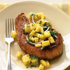 Pork Chop with Pineapple Salsa