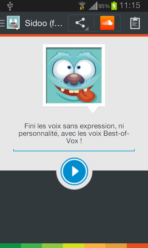 Android application Sidoo voice (French) screenshort