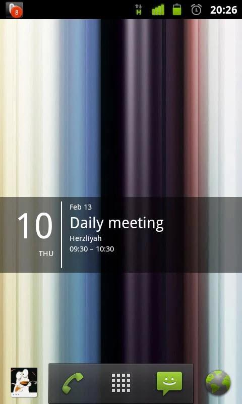 Android application Simple Calendar Widget Pro screenshort
