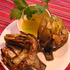 Killer Grilled Artichokes With Garlic and White Wine Butter