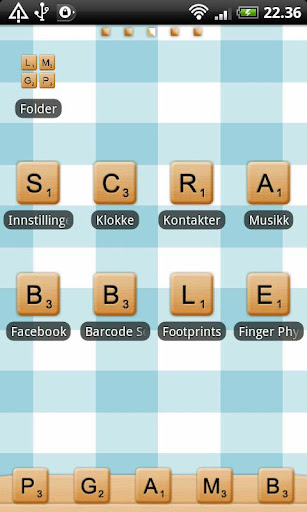 Scrabble GO Launcher EX Theme