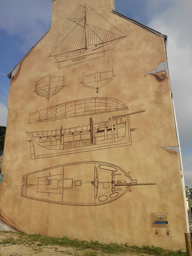 Fresque Plans de Navire, Morlaix