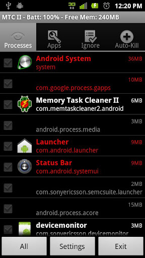 Memory Task Cleaner II