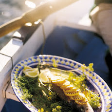 Grilled Striped Bass with Lemon and Fennel