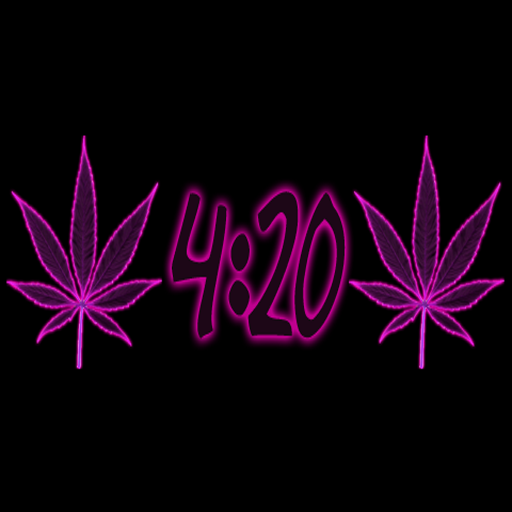 Pot Leaf 420 Pink Keyboard LOGO-APP點子