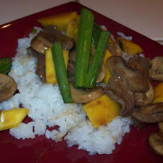 Beef Teriyaki With Mango