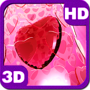 Valentine's Day Ruby Heart 3D