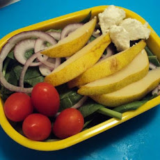 Lentil Pear and Goat Cheese Salad