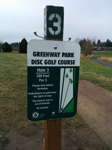 Greenway Park Disc Golf Course Hole 3