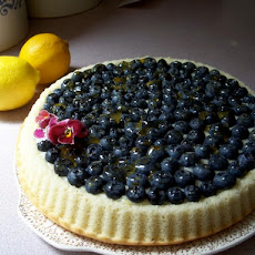 Fresh Blueberries With Mascarpone Cheese and Lemon Curd