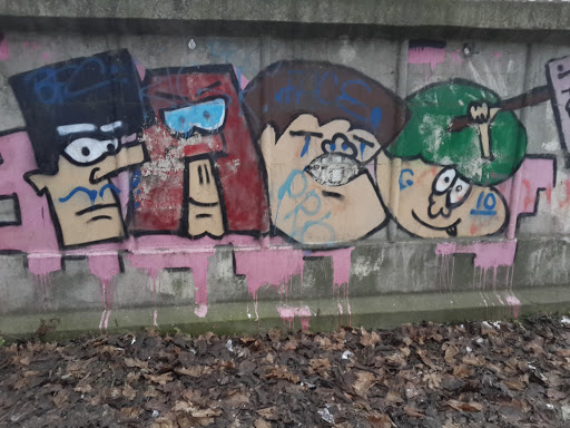 Киев Охтырский стена Графити 4man
