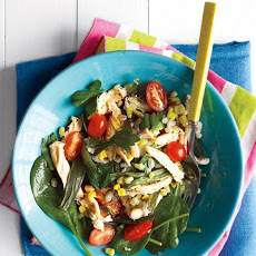 Barley Salad with Chicken and Corn