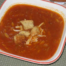 Mediterranean Onion-Orzo Soup