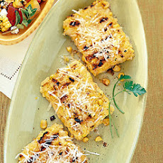 Grilled Polenta with Corn and Parmesan
