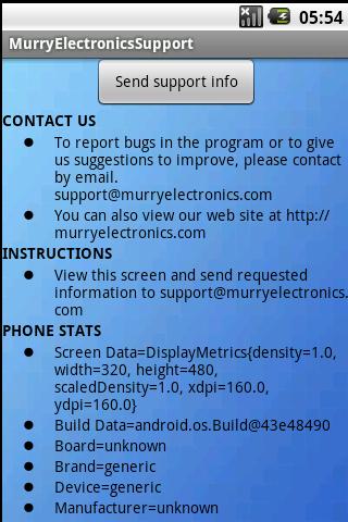 Murry Electronics Support