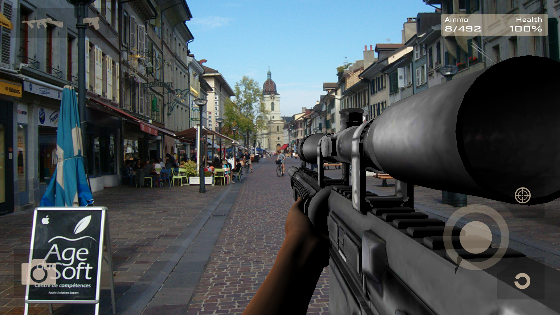 Android application Sniper Camera Gun 3D screenshort