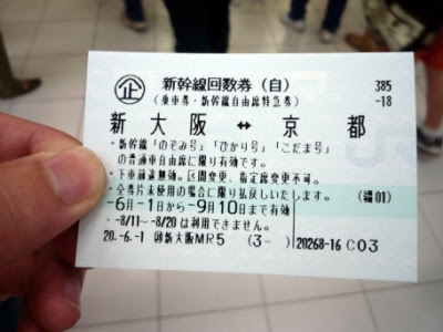 Shinkansen, Bullet train ticket