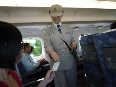 Shinkansen ticket warden