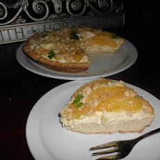 Orange Custard Crumble Pie