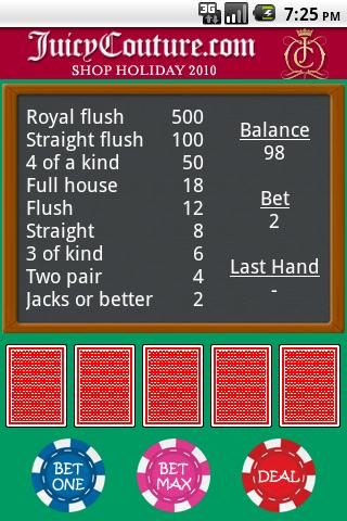 Jacks or Better Video Poker