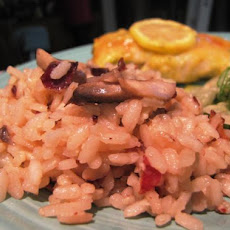 Lemon Risotto With Bacon & Mushroom