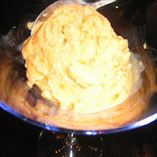 Peach-Amaretti Ice Cream