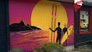 Sunset Mural at Oregon Surf Shop