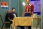 IT Friends in Iran WSA Exhibition : Farshad Palideh (khodam) right, Ali Pishkari center, Sina Rahimi left علی پیشکاری
