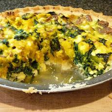 Roasted Kabocha Squash and Kale Tart
