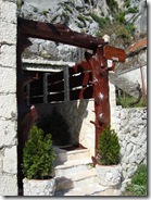 in fron of tavern
