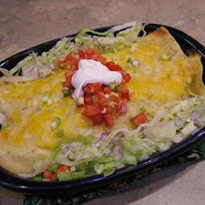 Chicken Enchiladas with Creamy Green Chile Sauce