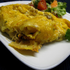 Chicken or Turkey-Mushroom Enchiladas