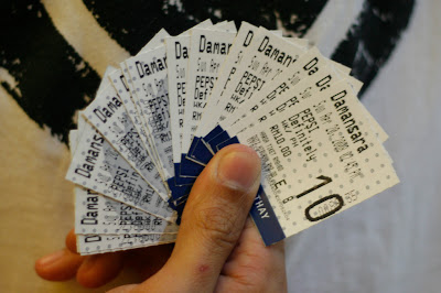 That's the number of tickets we had bought.. oooh a fan!