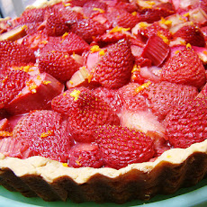 Baked Orange Custard With Strawberries