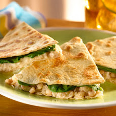 Warm White Bean & Tuna Quesadillas