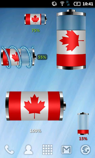 Canada: Flag Battery Widget