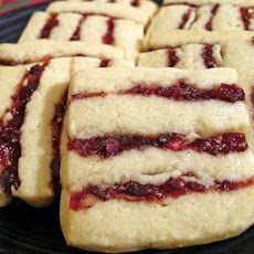 Cranberry Cherry Icebox Ribbon Cookies