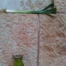Leek and garlic scape pesto
