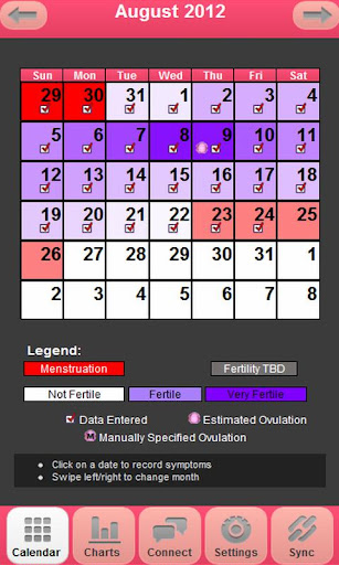 my-fertility-charts for android screenshot
