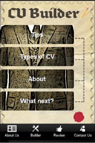 CV builder