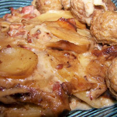 Potato and Red Onions slow cooked