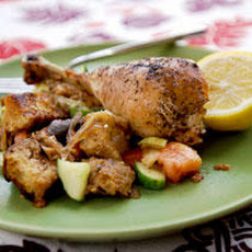 Sumac Chicken with Bread Salad Recipe