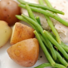 Skillet Chicken with Potatoes & Haricot Vert
