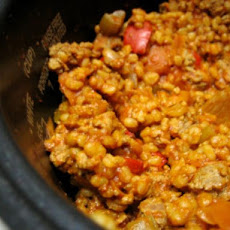 Turkey Barley Goulash Casserole (Rice Cooker)