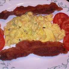 Microwaved Bacon and Eggs for One